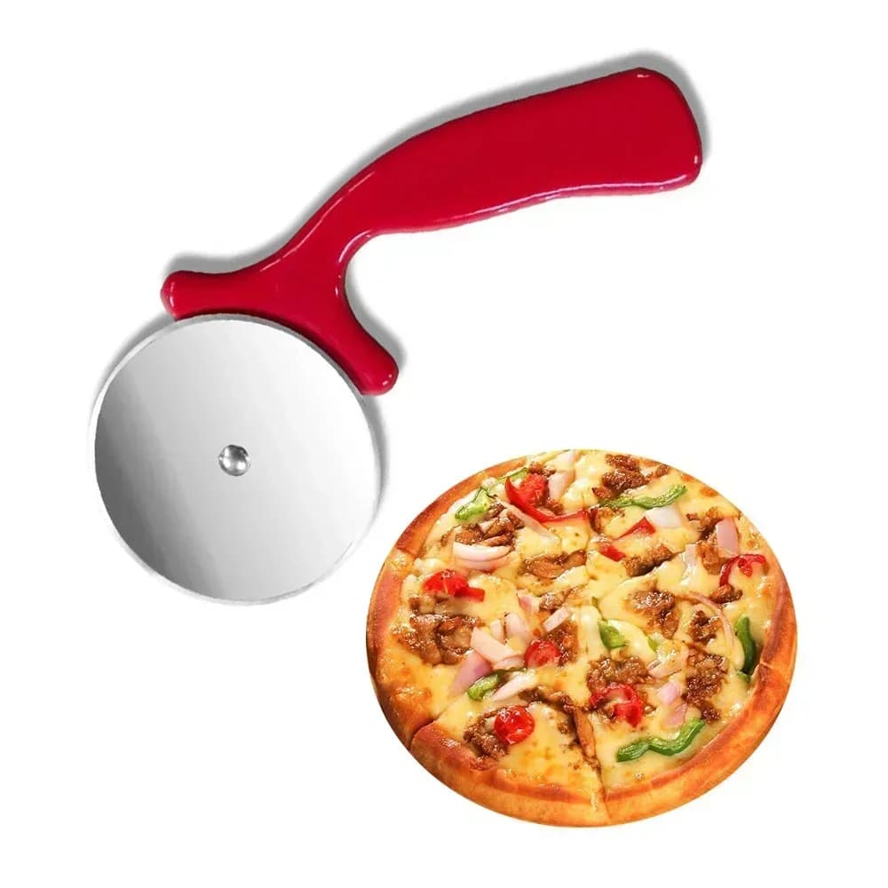 Rozsdamentes acél pizzavágó és tésztavágó görgő