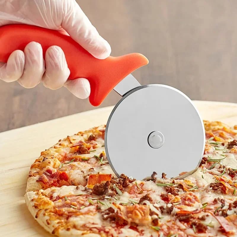 Rozsdamentes acél pizzavágó és tésztavágó görgő