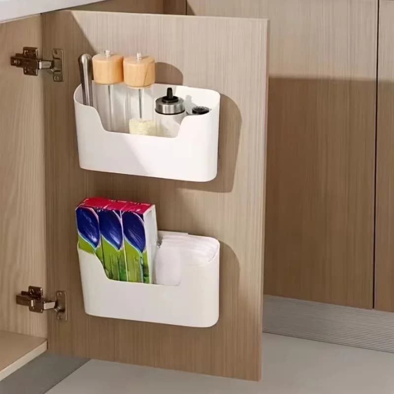 Szekrényajtóra akasztható tárolódoboz folpackhoz és aprócikkekhez
