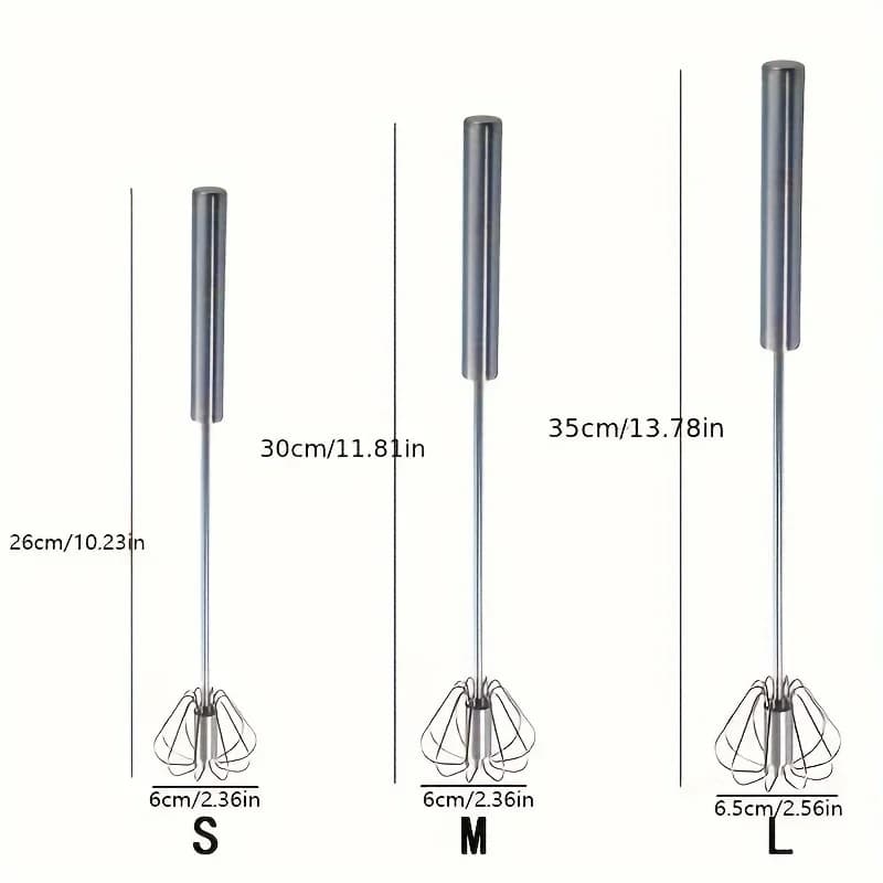 Félautomata rozsdamentes acél habverő és kézi mixer