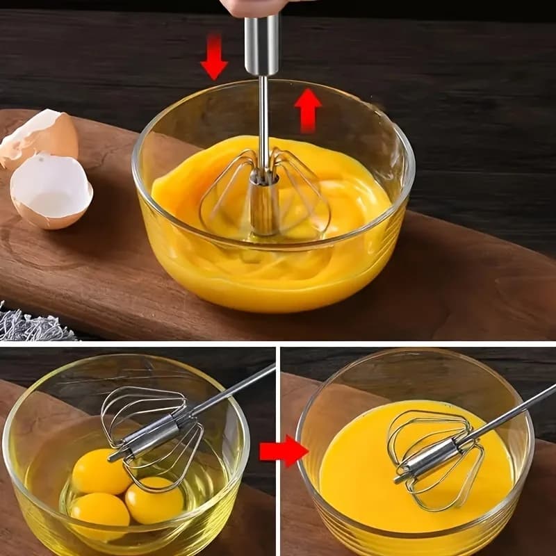 Félautomata rozsdamentes acél habverő és kézi mixer