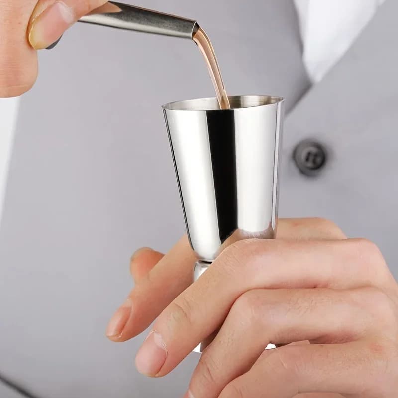 Rozsdamentes acél kétoldalas koktél mérőpohár (jigger)
