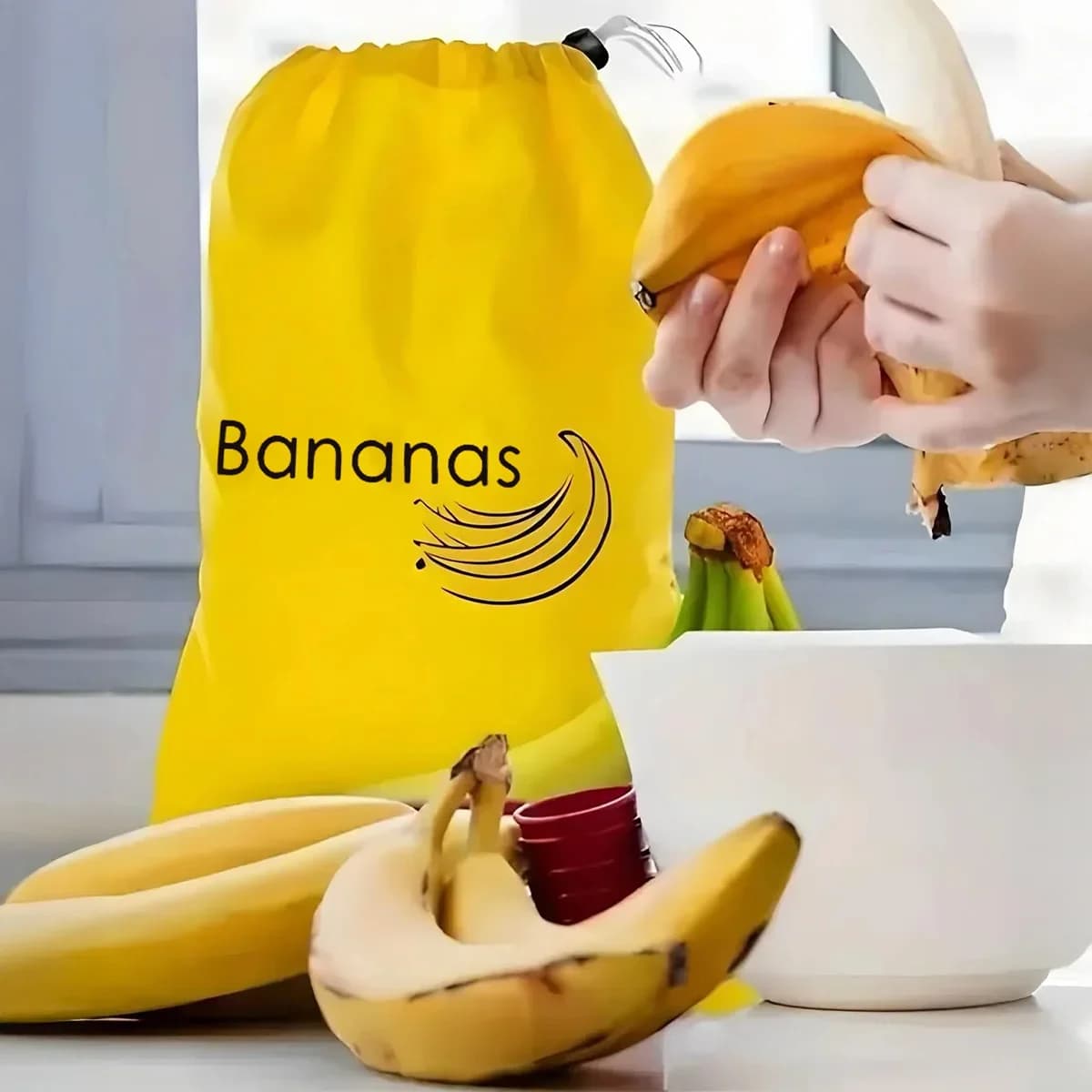 Frissentartó banántároló és zöldségtároló tasak (1/2/3/5 db)