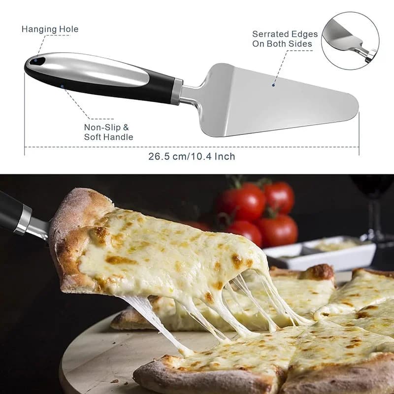 Prémium rozsdamentes acél pizzavágó görgő