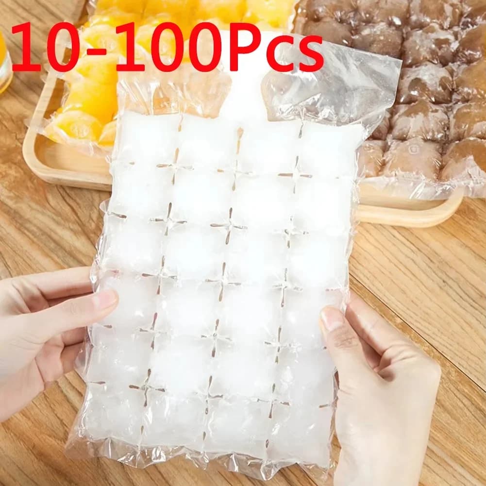 Eldobható önzáró jégkészítő tasak, 10-100 db/csomag